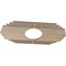 Ekena Millwork Chrysler Wood Fretwork Pierced Ceiling Medallion, Hickory, 24"W x 12"H x 6 1/4"ID x 1/4"T CMWP24X12X0250CSHI - alternate 5